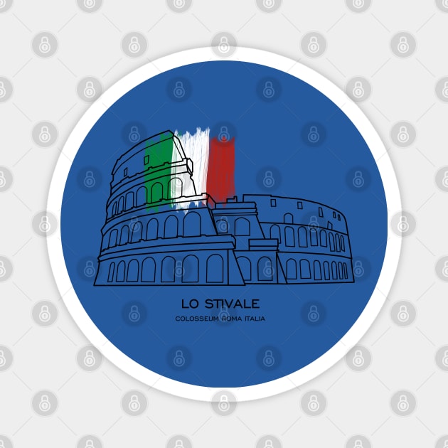 Colosseum Rome Italy Landmark CIty Magnet by Noosa Studio